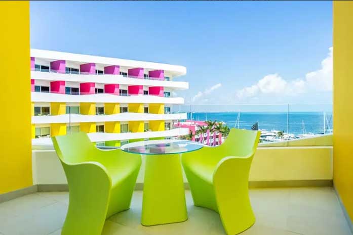 Balcon de la Suite del Hotel Temptation Resort Cancun