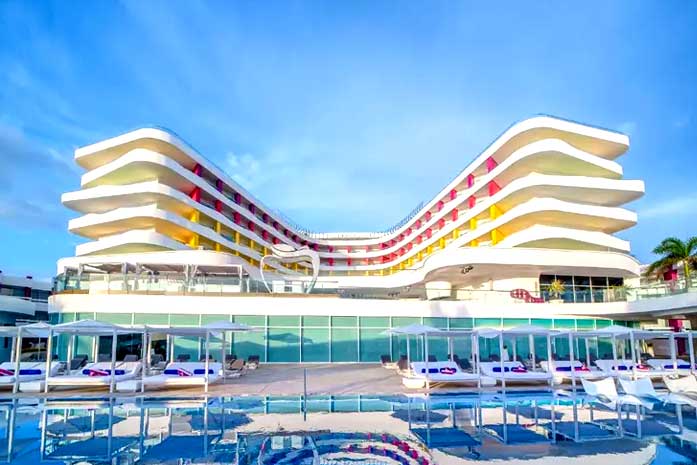 Vista aerea del Hotel Temptation Resort Cancun
